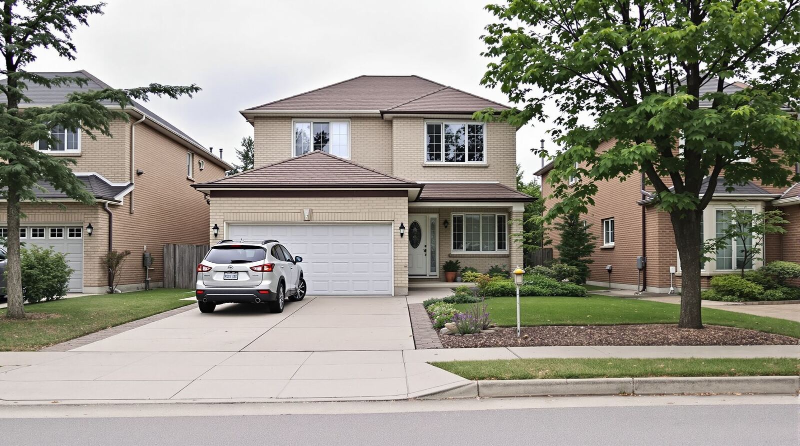 A suburban detached house today